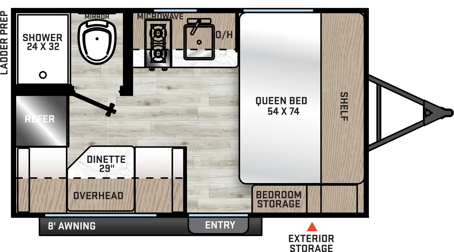 Catalina Summit Series 7 134RDX Floorplan